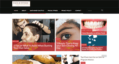 Desktop Screenshot of faceandfitness.com