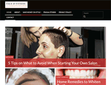 Tablet Screenshot of faceandfitness.com